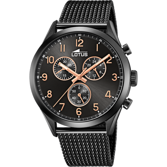 lotus RELOJ DE HOMBRE LOTUS MINIMALIST CON ESFERA NEGRA 18639/1 Rebajas online