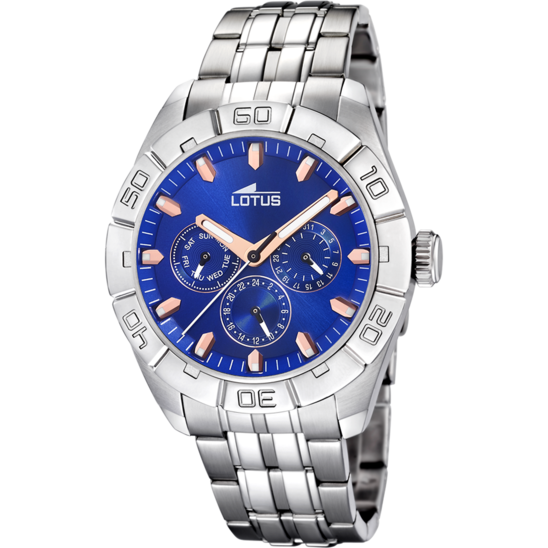 lotus RELOJ LOTUS 15814/B AZUL CORREA DE ACERO INOXIDABLE 316L HOMBRE Últimos 3 días
