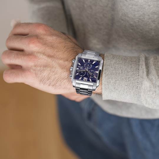 lotus RELOJ LOTUS SQUARE SERIES 18850/2 AZUL CORREA DE ACERO INOXIDABLE 316L HOMBRE 2025