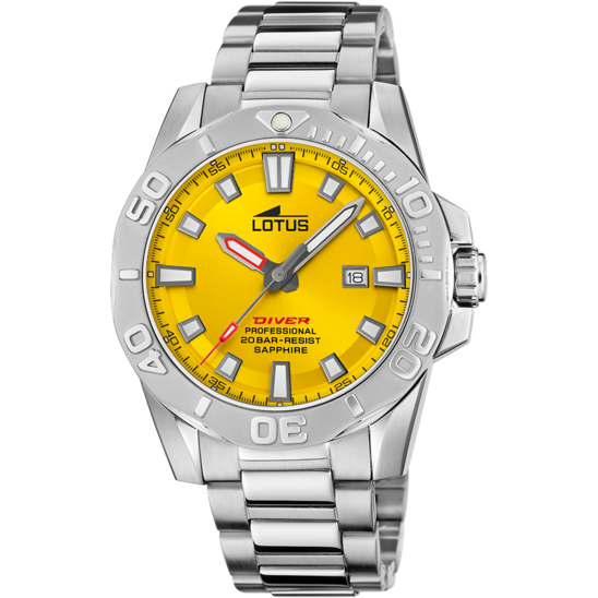 lotus RELOJ DE HOMBRE LOTUS DIVER CON ESFERA AMARILLA 18926/1 Gran oferta