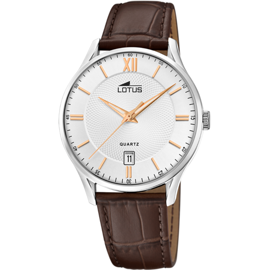 lotus RELOJ LOTUS 18402/H BLANCO CORREA DE CUERO HOMBRE Venta caliente