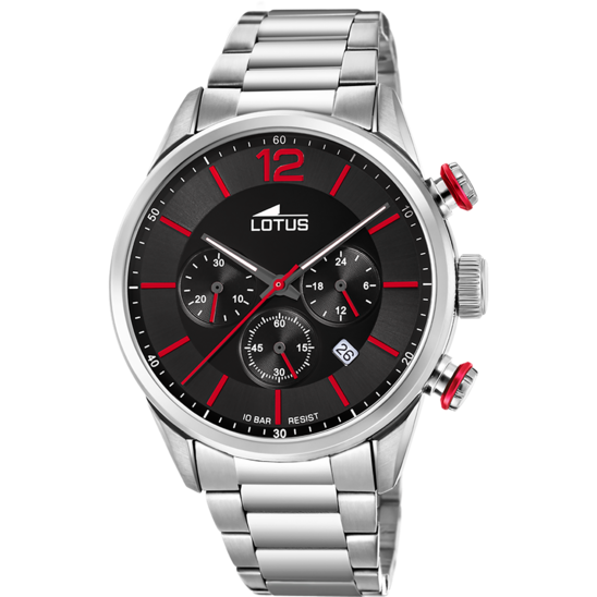 lotus RELOJ DE HOMBRE LOTUS CHRONO CON ESFERA NEGRA 18688/6 Última moda