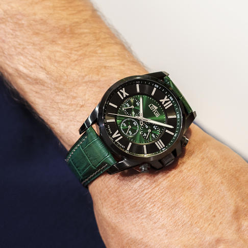 lotus LOTUS 18881/1 VERDE CUERO HOMBRE Ahorra y exporta