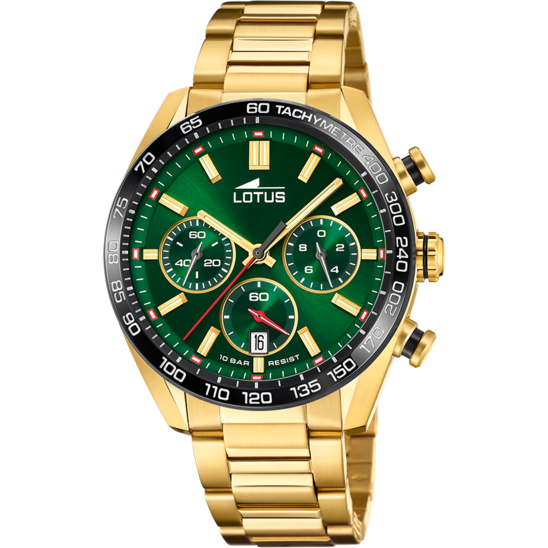 lotus RELOJ DE HOMBRE LOTUS CHRONO CON ESFERA VERDE 18917/5 Rebajas top
