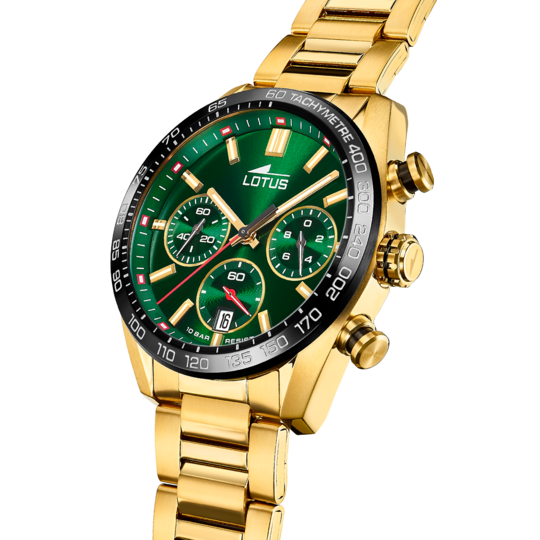 lotus RELOJ DE HOMBRE LOTUS CHRONO CON ESFERA VERDE 18917/5 Rebajas top