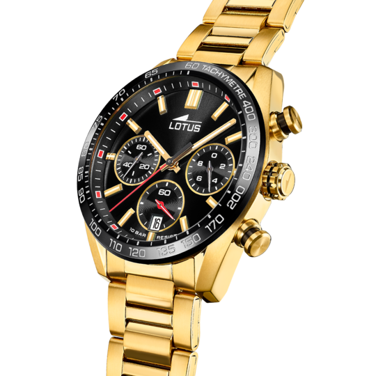 lotus RELOJ DE HOMBRE LOTUS CHRONO CON ESFERA NEGRA 18917/6 Envío gratis