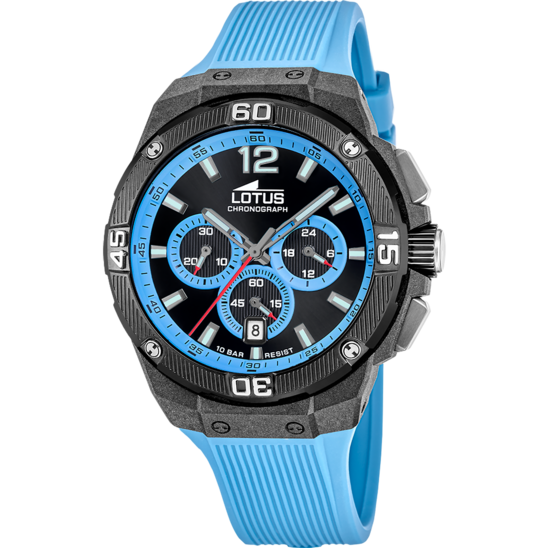 lotus RELOJ LOTUS CHRONO 18975/4 NEGRO CORREA DE CAUCHO HOMBRE Tienda de fábrica