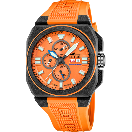 lotus RELOJ LOTUS CHRONO 18976/6 NARANJA CORREA DE CAUCHO HOMBRE Última moda