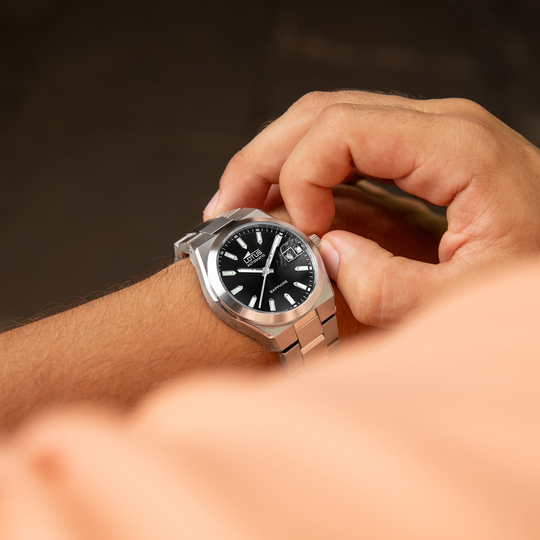 lotus RELOJ LOTUS AUTOMATIC 18996/5 NEGRO CORREA DE ACERO INOXIDABLE 316L HOMBRE Descuento