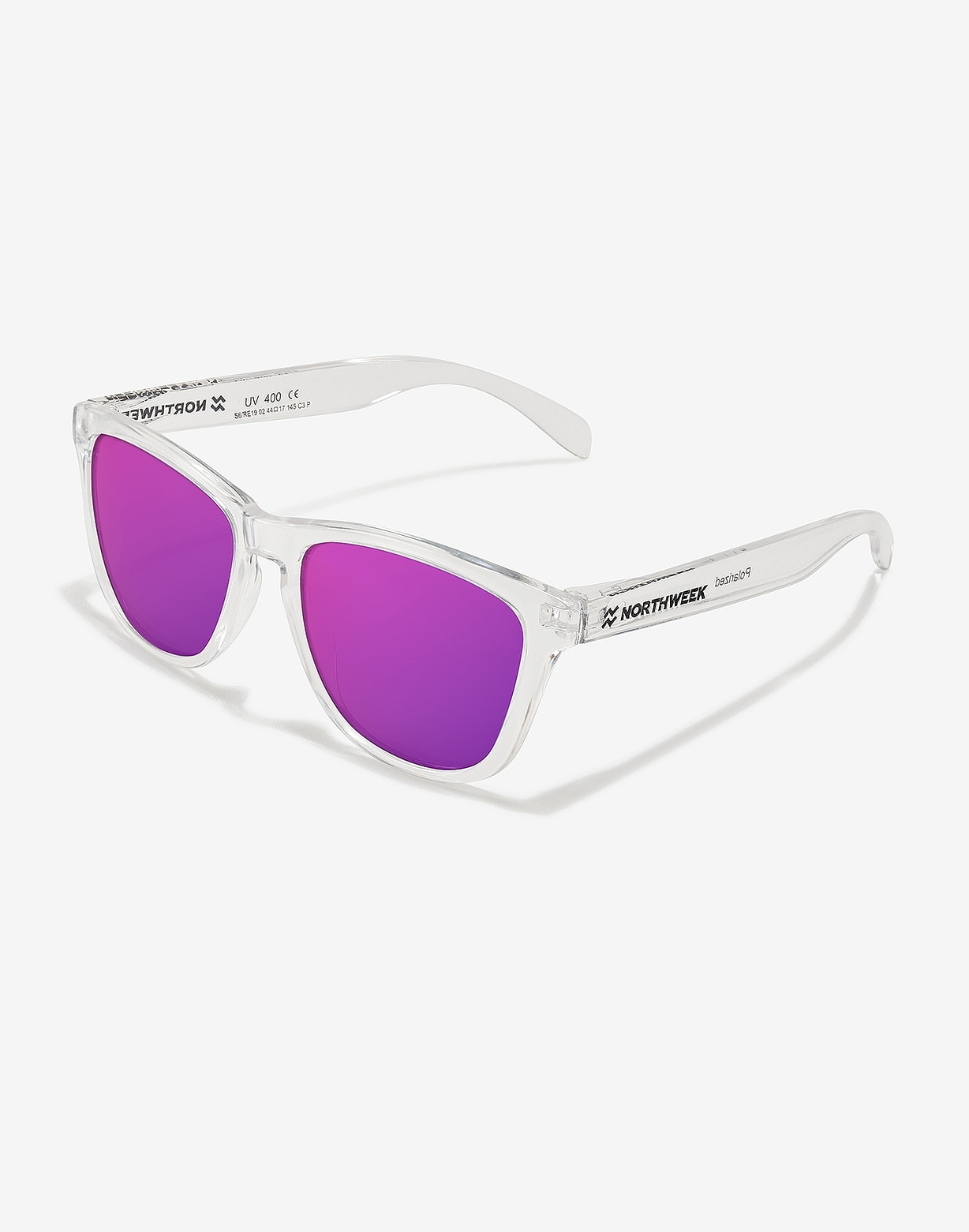 northweek REGULAR BRIGHT WHITE - PURPLE POLARIZED Oferta especial