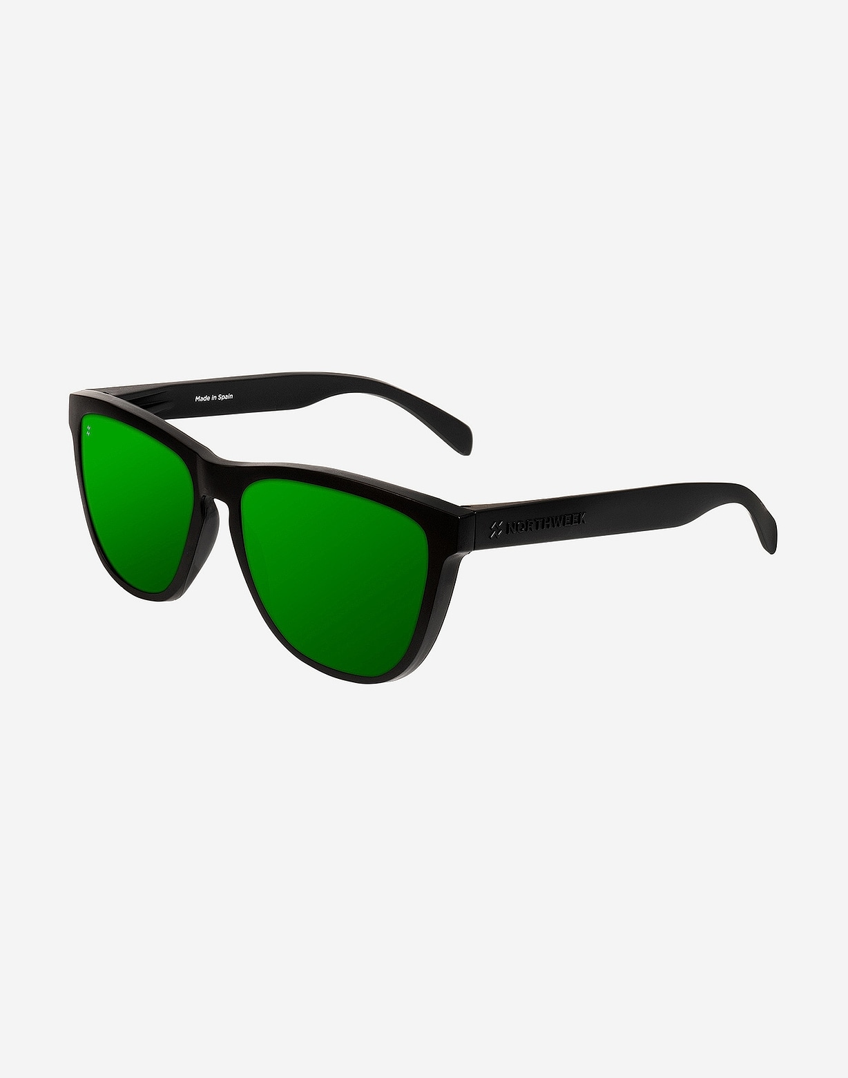 northweek REGULAR MATTE BLACK - EMERALD Rebajas de fábrica