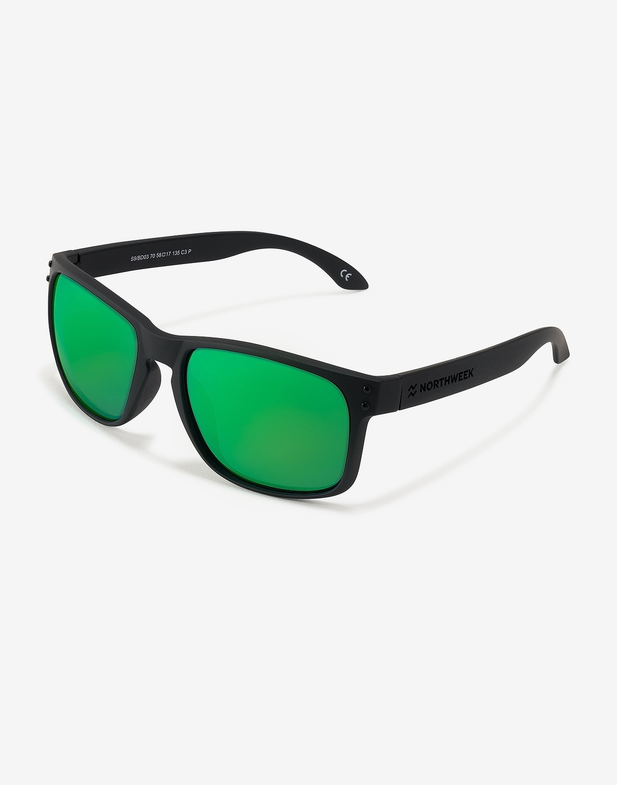 northweek BOLD MATTE BLACK - GREEN POLARIZED Envío gratis