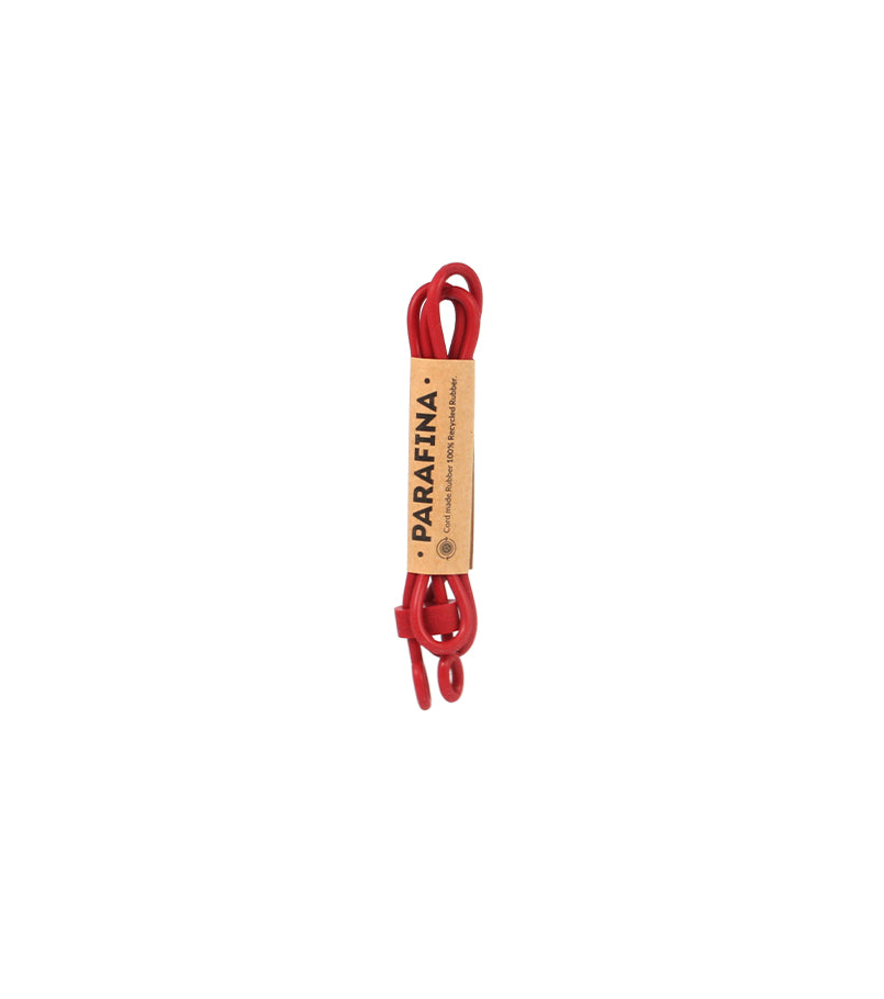 parafina Cordón Goma Reciclada Rojo