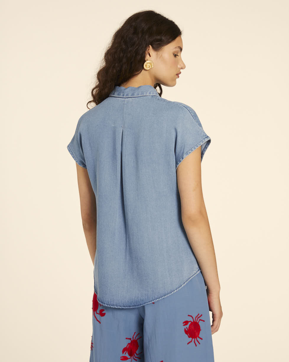 pepaloves CAMISA DENIM SIN MANGAS Tienda