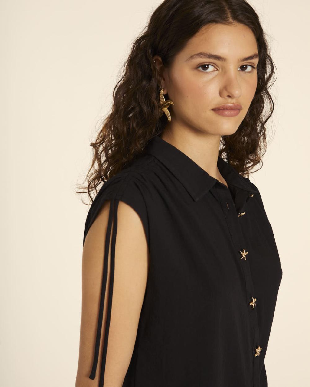 pepaloves CAMISA CON ESTRELLAS NEGRA ÚLTIMAS EDICIONES
