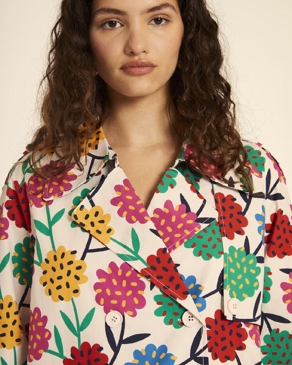 pepaloves TRENCH CORTO FLORES Precio de fábrica