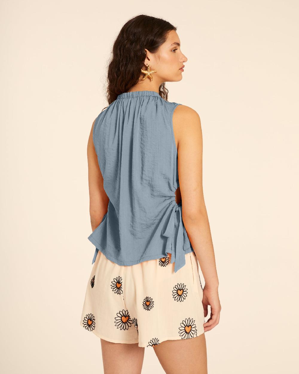 pepaloves TOP CUT OUT AZUL Ahorra y exporta