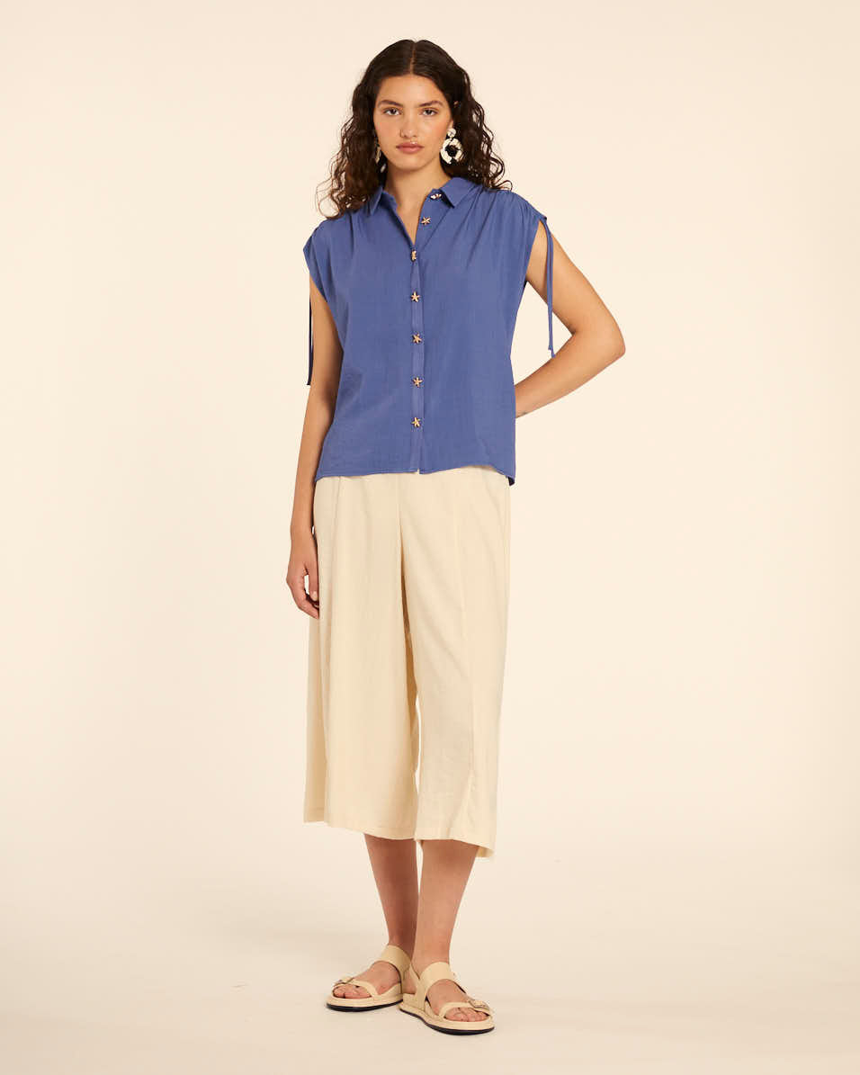 pepaloves CAMISA CON ESTRELLAS AZUL Precios de Black Friday