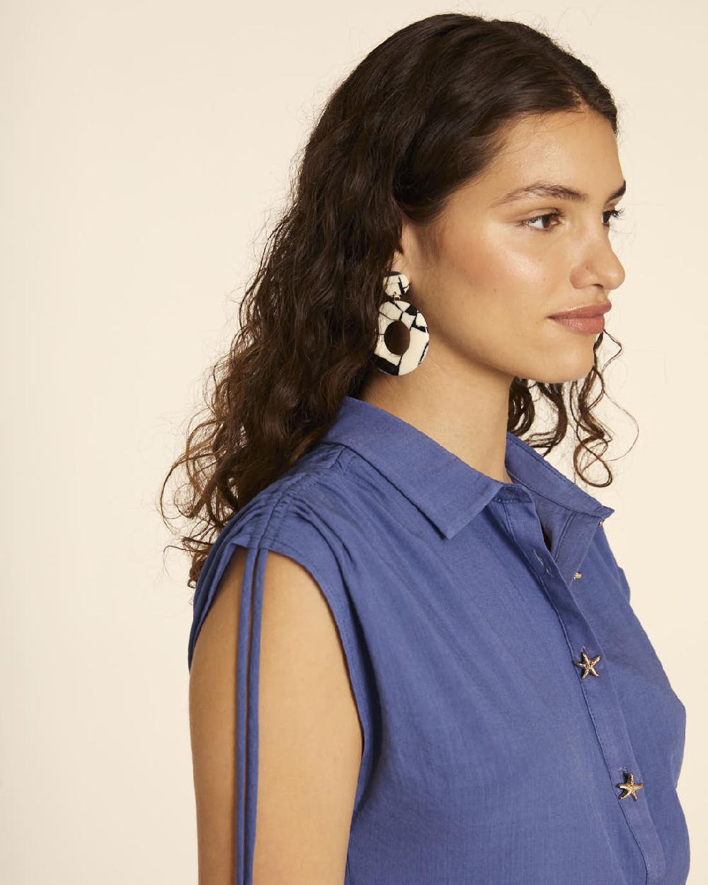 pepaloves CAMISA CON ESTRELLAS AZUL Precios de Black Friday
