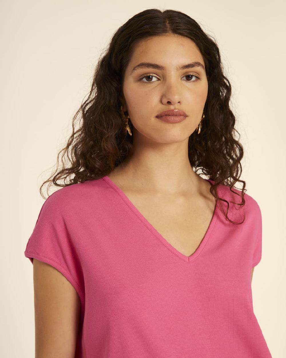pepaloves CAMISETA AMPLIA CUELLO PICO PINK Grandes ahorros