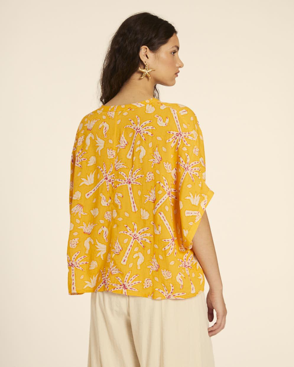 pepaloves CAMISA KIMONO CON BORDADO PALMERAS Los más vendidos