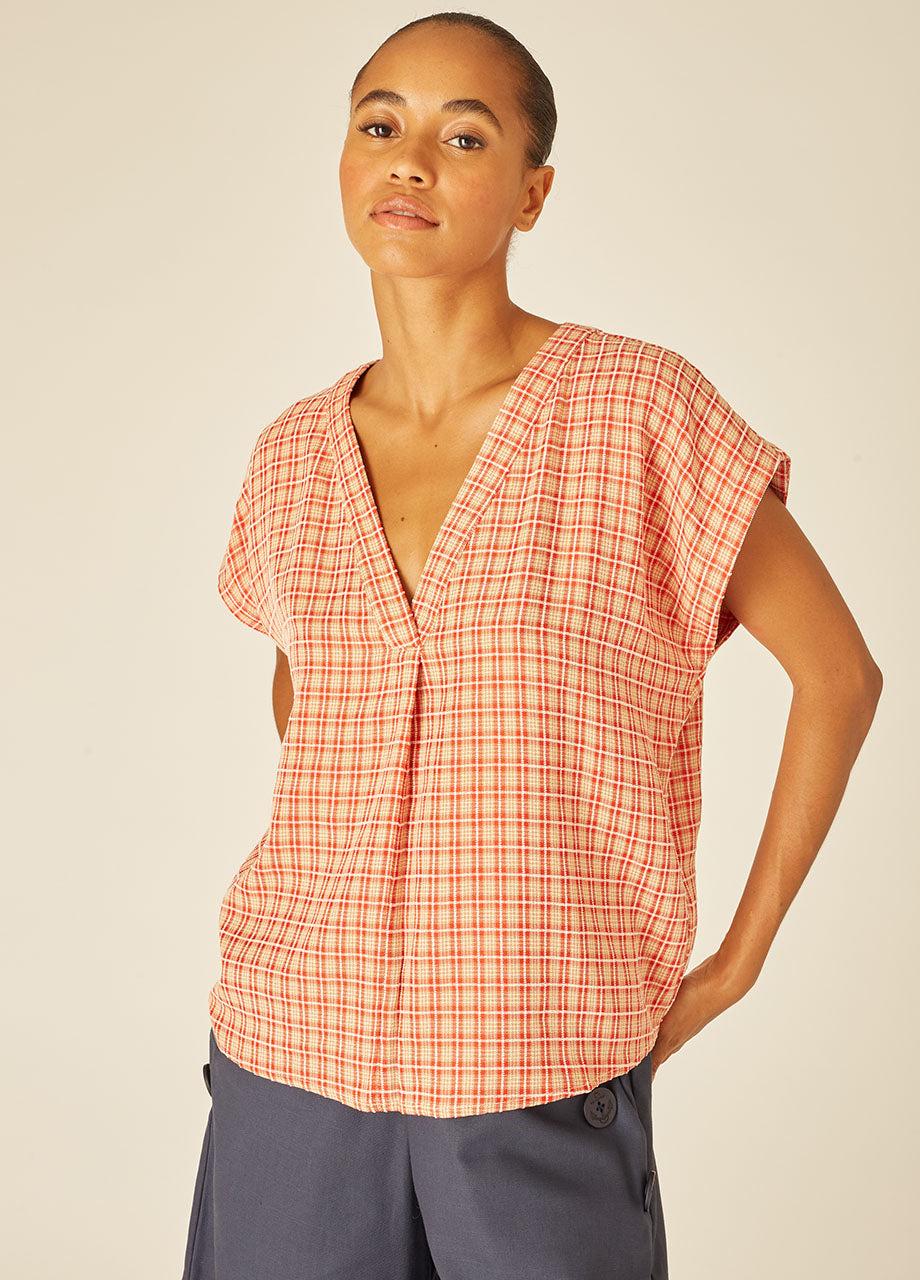 pepaloves SQUARES BLOUSE RED Últimos 3 días