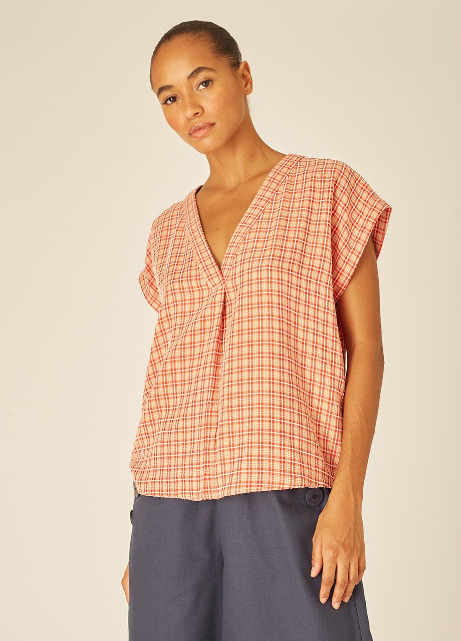 pepaloves SQUARES BLOUSE RED Últimos 3 días