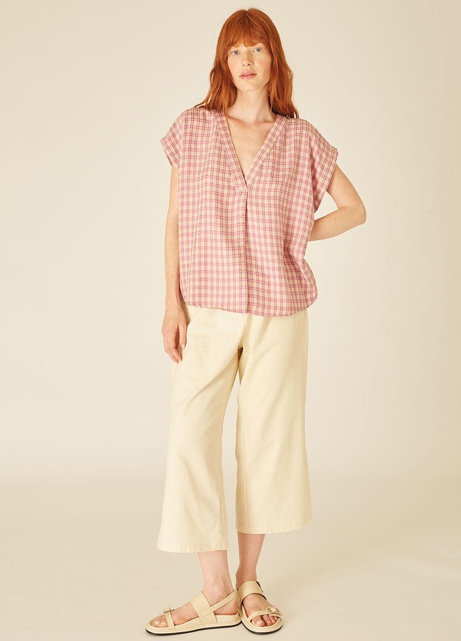 pepaloves SQUARES BLOUSE LILAC COMPRAR AHORA