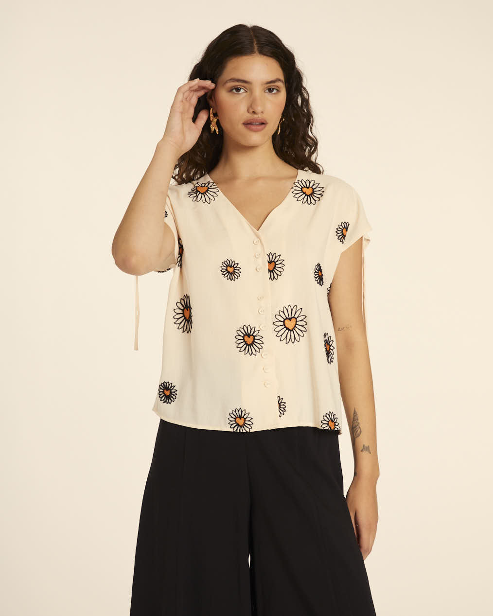 pepaloves CAMISA BORDADO MARGARITA