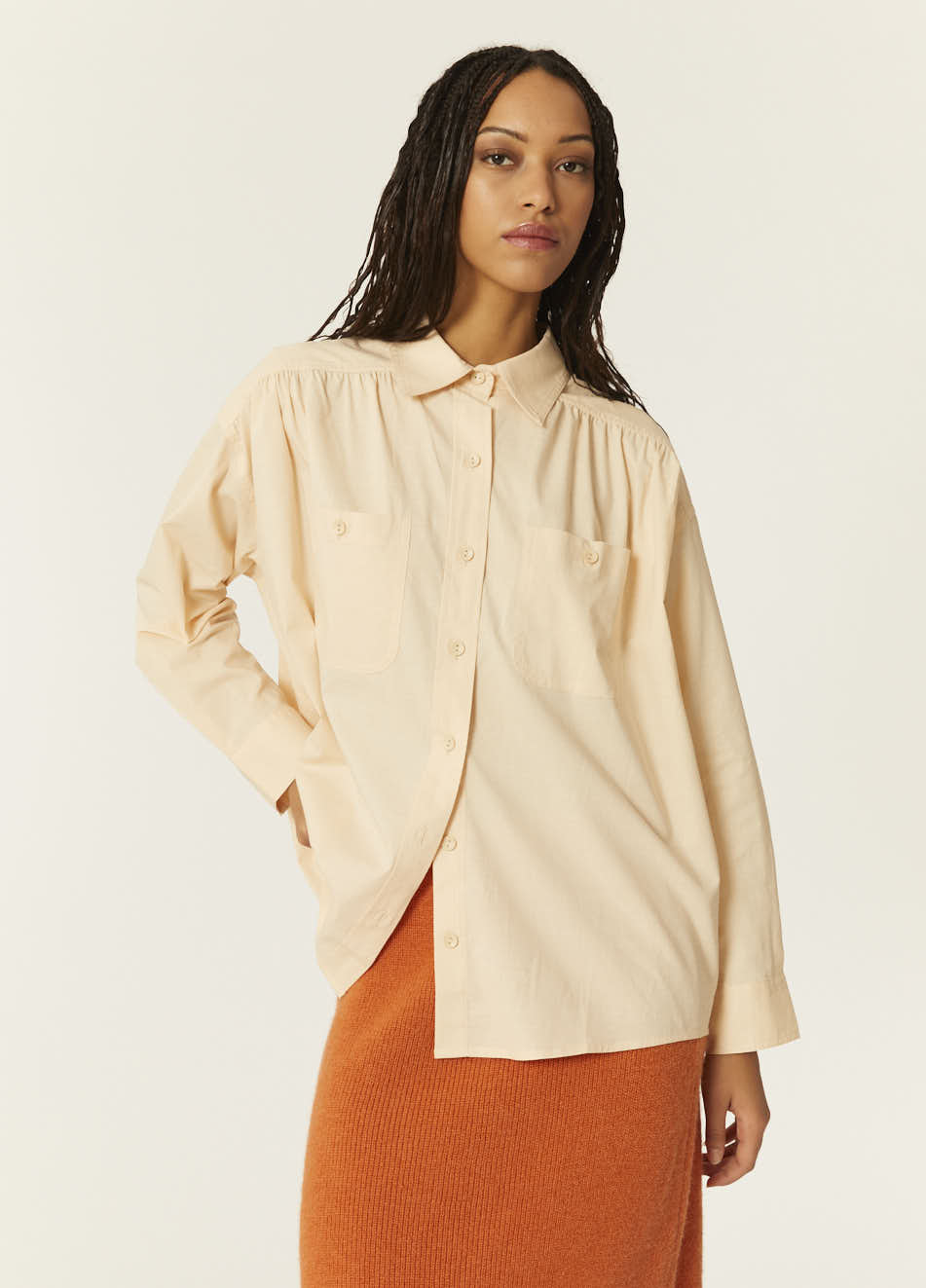 pepaloves CAMISA OVERSIZE BEIGE Libre de impuestos