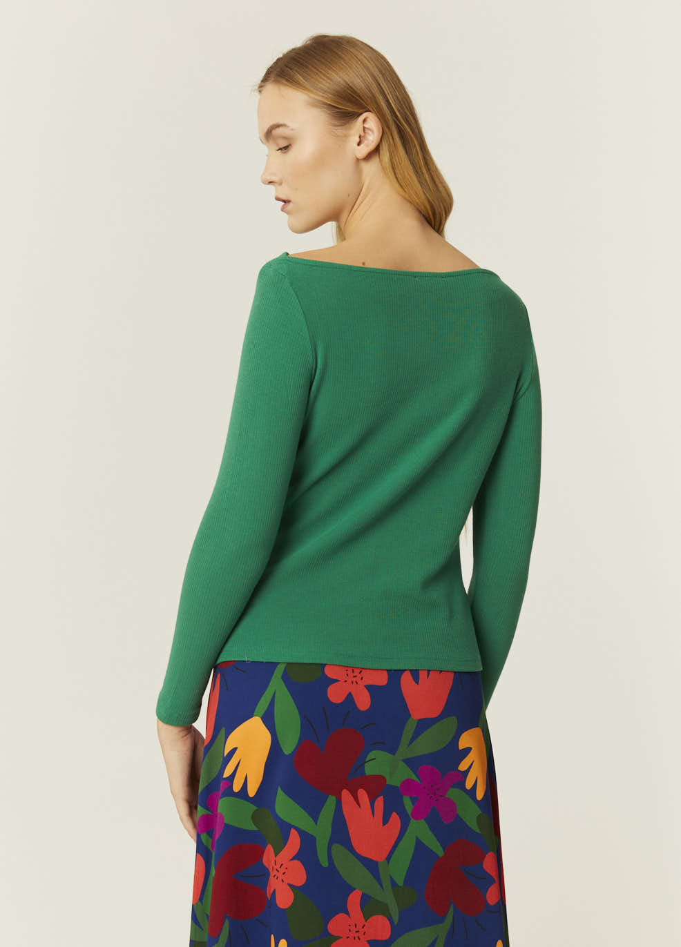 pepaloves TOP CANALE CUELLO BARCA VERDE Precio ultrabajo
