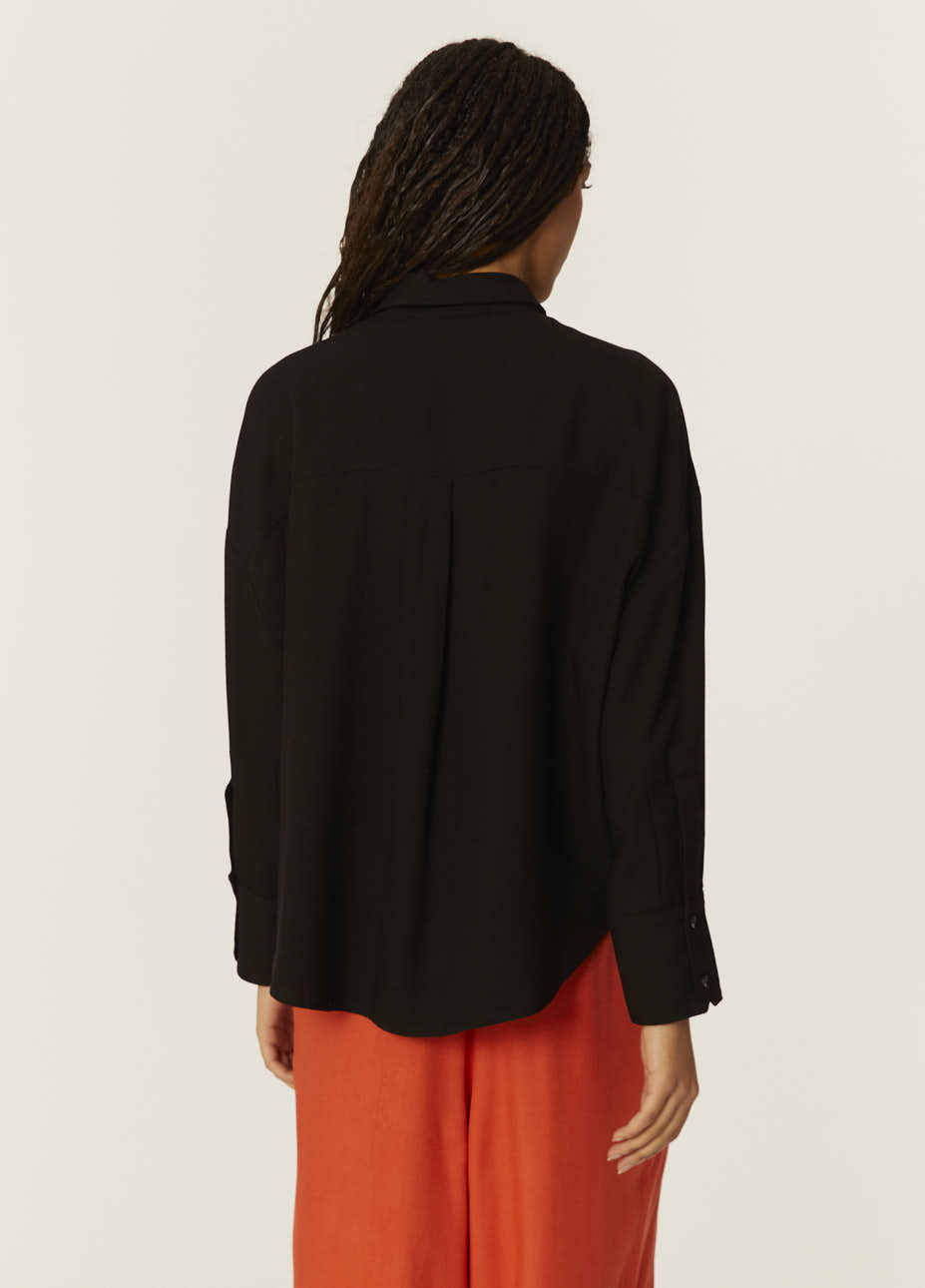 pepaloves CAMISA OVERSIZE ECOVERO NEGRA Los más vendidos