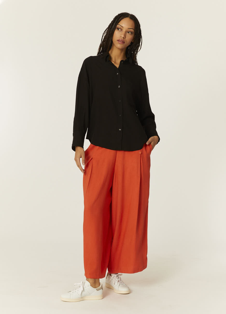 pepaloves CAMISA OVERSIZE ECOVERO NEGRA Los más vendidos