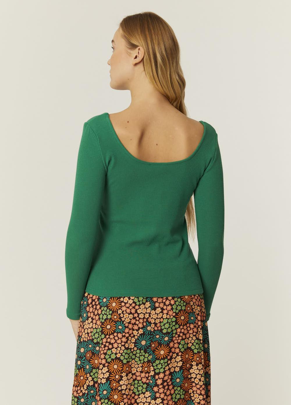 pepaloves TOP CANALE CUELLO U VERDE Ventas relámpago