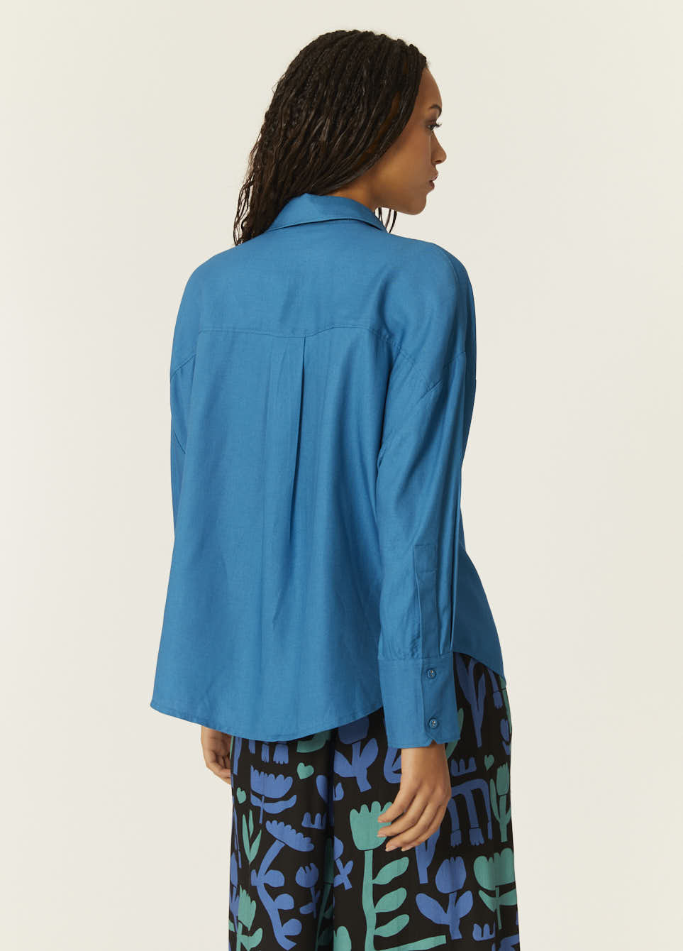 pepaloves CAMISA OVERSIZE ECOVERO AZUL Oferta especial