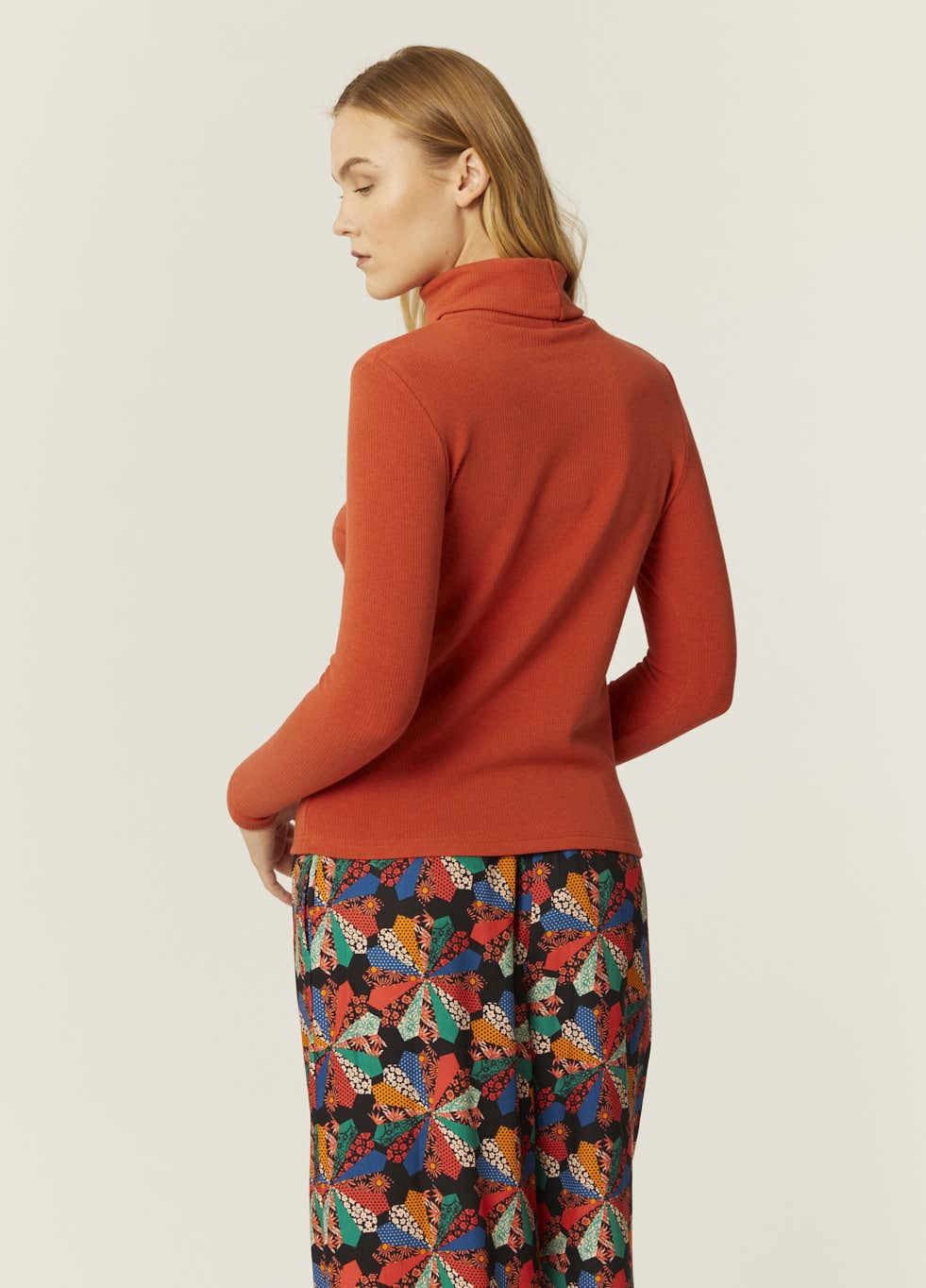 pepaloves TOP CANALE CUELLO ALTO NARANJA ÚLTIMAS EDICIONES
