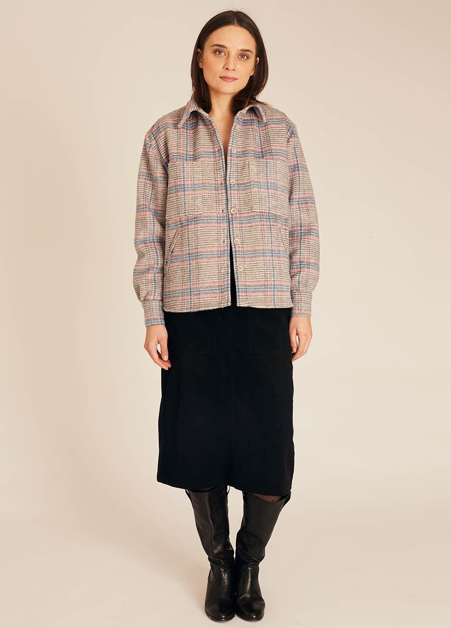 pepaloves WINTER SQUARES OVERSHIRT BLUE Precio de fábrica