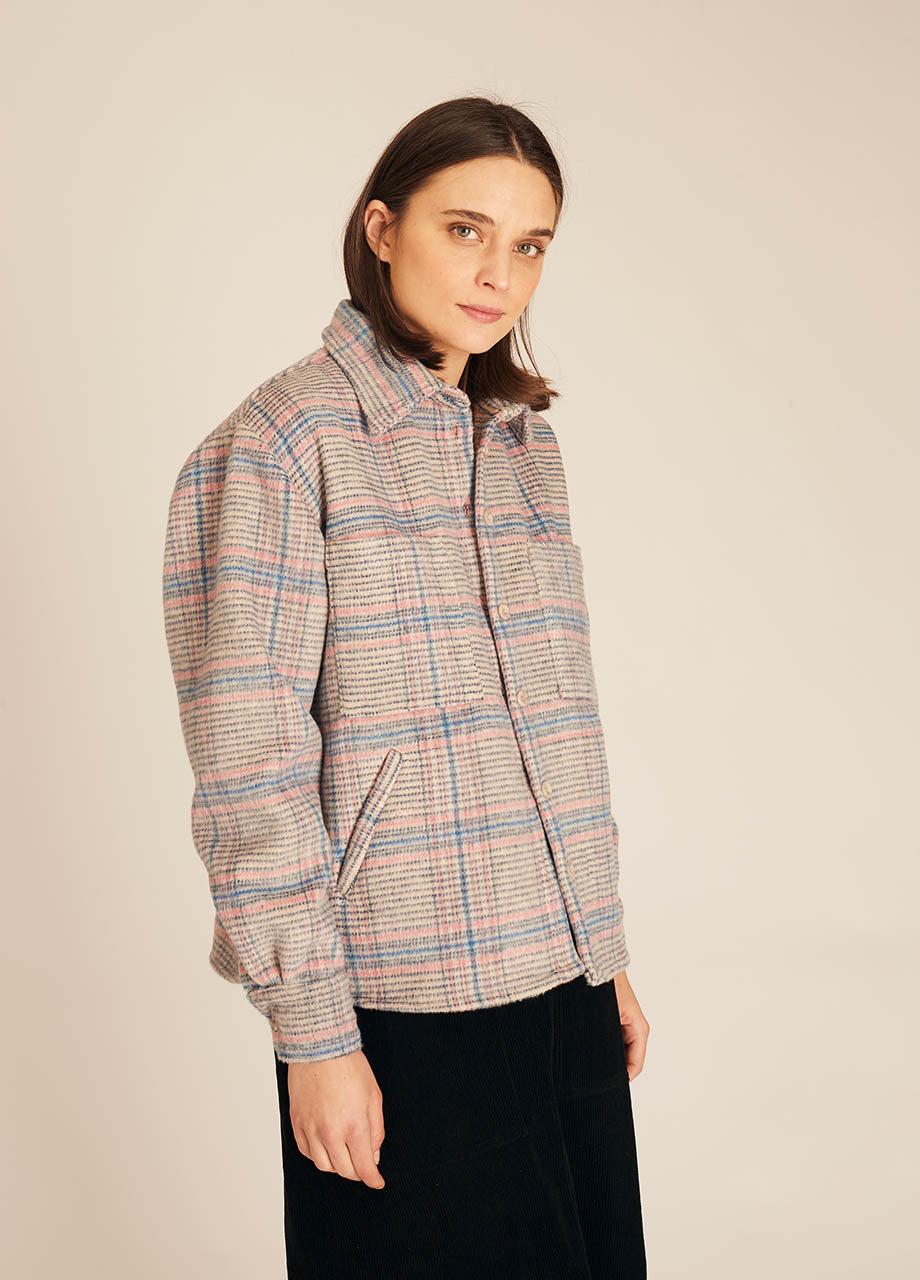 pepaloves WINTER SQUARES OVERSHIRT BLUE Precio de fábrica