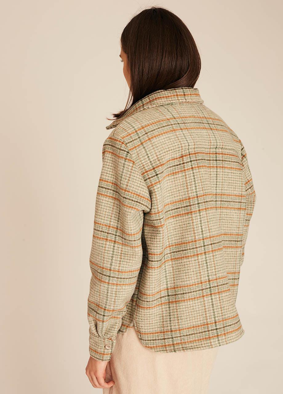 pepaloves WINTER SQUARES OVERSHIRT GREEN Oferta especial de fábrica