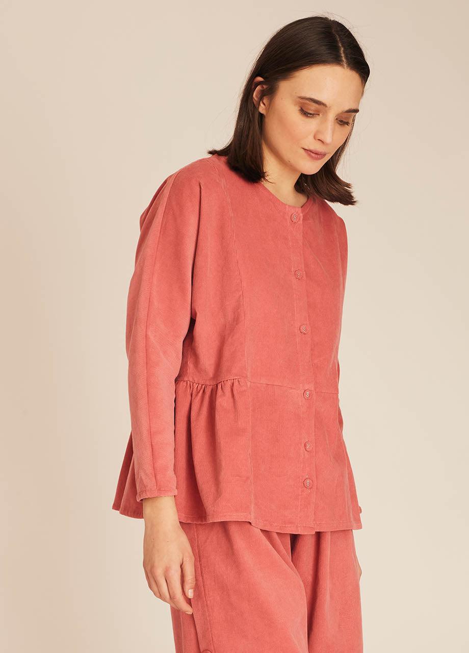 pepaloves THIN CORDUROY SHIRT PINK Promoción trimestral