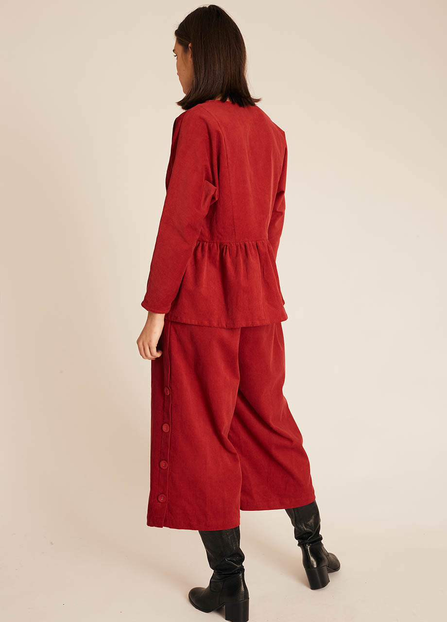 pepaloves THIN CORDUROY SHIRT RED Solo queda un día