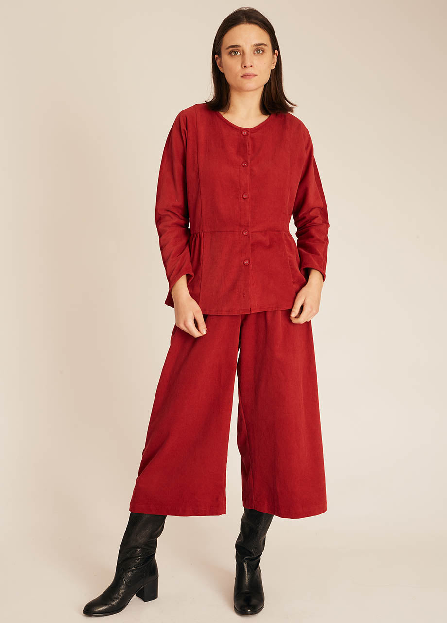 pepaloves THIN CORDUROY SHIRT RED Solo queda un día