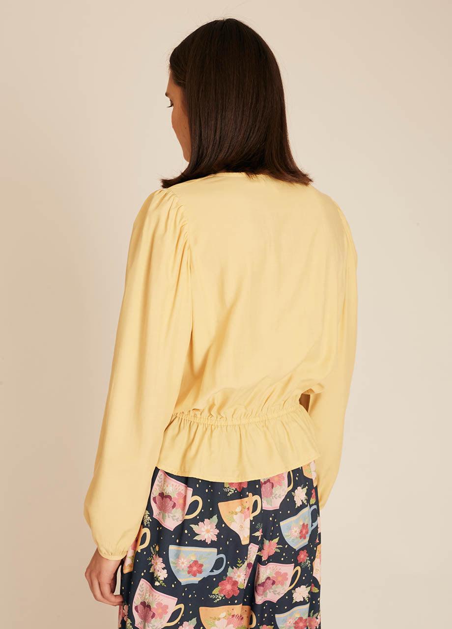 pepaloves FRIL SILKY SHIRT YELLOW Ahorra y exporta
