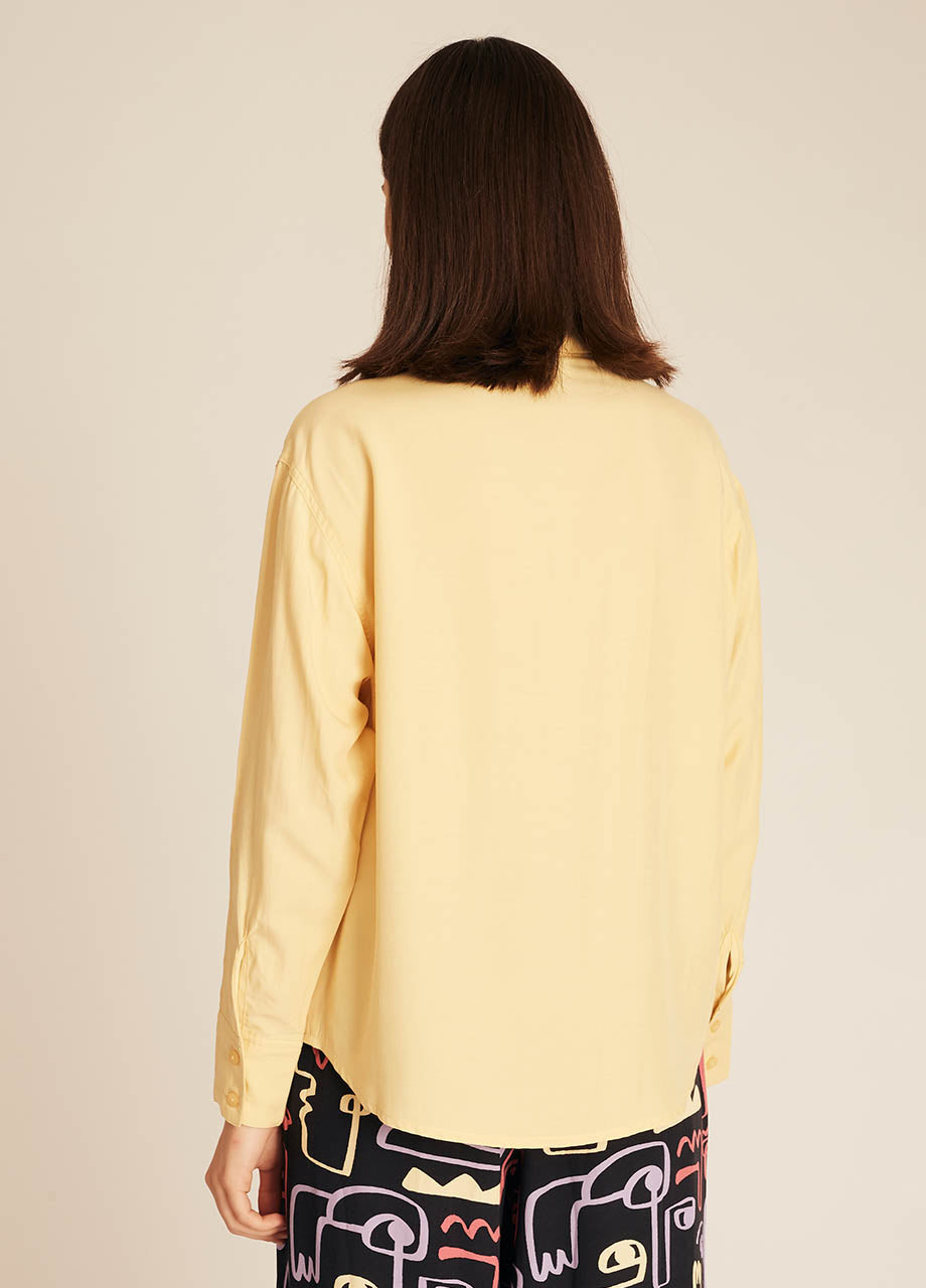 pepaloves POCKETS SILKY SHIRT YELLOW Descuentos del mes