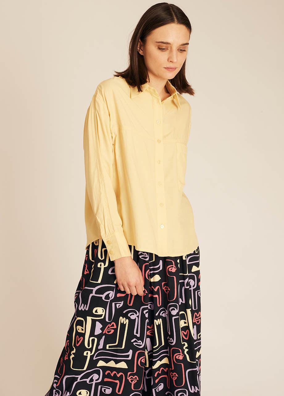 pepaloves POCKETS SILKY SHIRT YELLOW Descuentos del mes