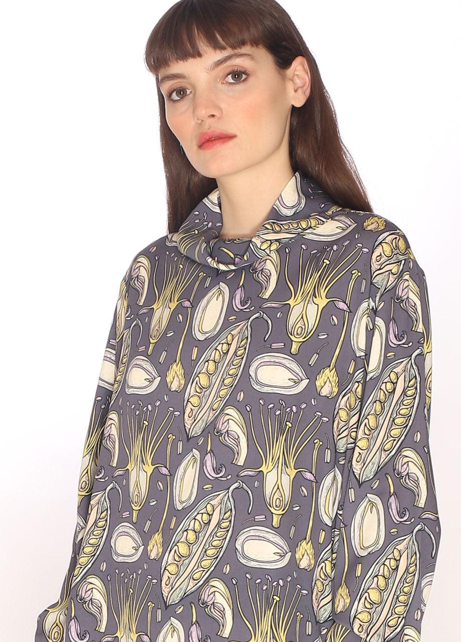 pepaloves 110130_SEEDS PRINT BLOUSE Venta caliente