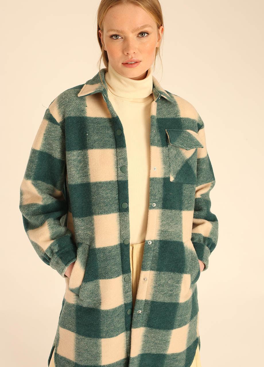 pepaloves SQUARES OVERSHIRT GREEN Tienda