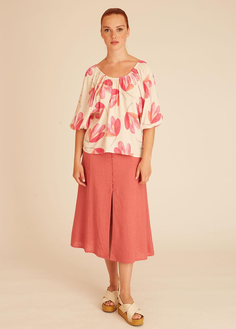 pepaloves PINK FLOWERS BLOUSE Envío gratis