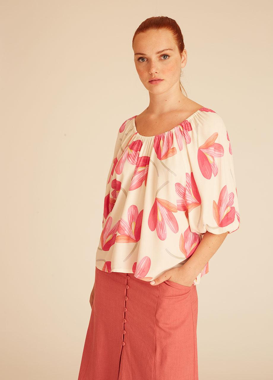 pepaloves PINK FLOWERS BLOUSE Envío gratis