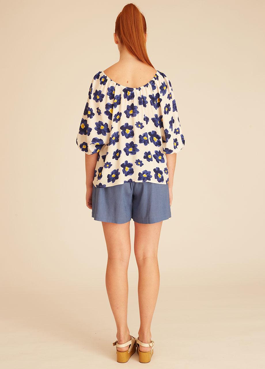 pepaloves BLUE FLOWERS BLOUSE COMPRAR AHORA